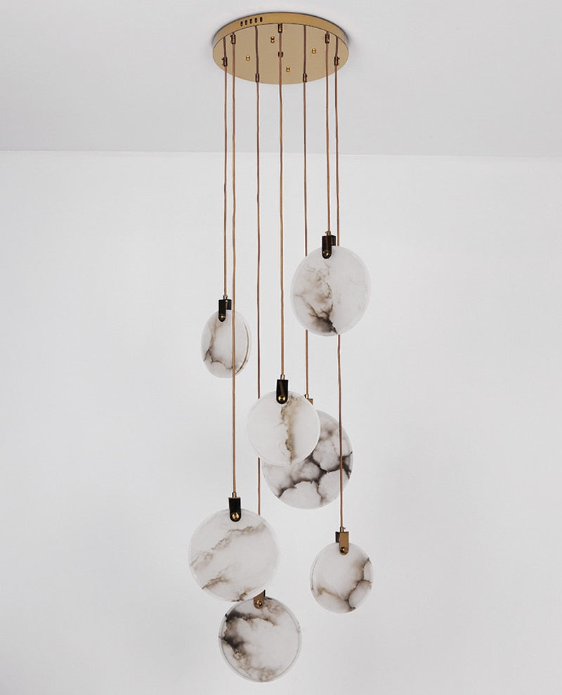 Marble Disc Pendant Ceiling Light