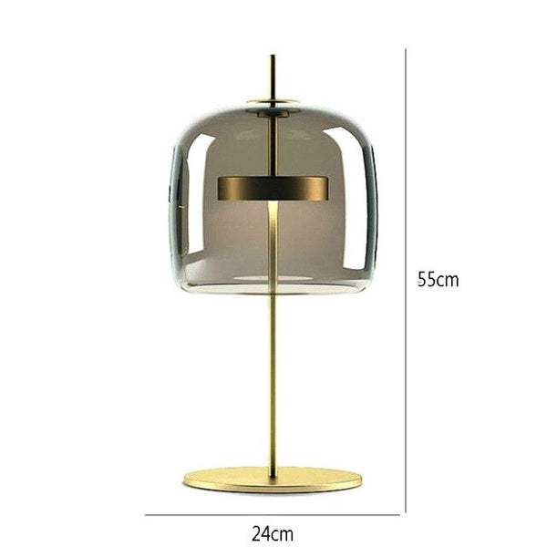 'Minca' Tinted Glass Table Lamp