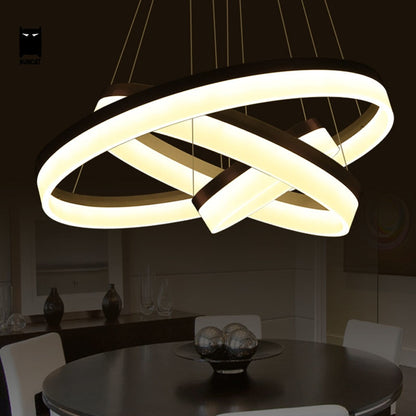 Retro Futuristic Nordic Ring Chandelier - Vintiige