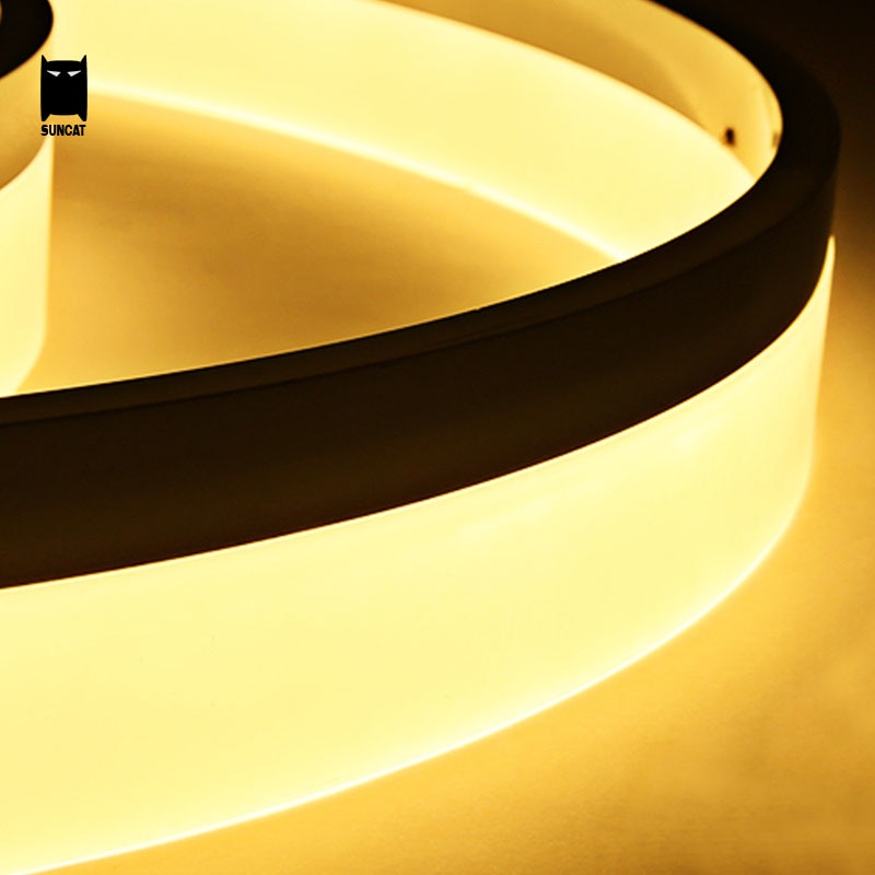 Retro Futuristic Nordic Ring Chandelier - Vintiige