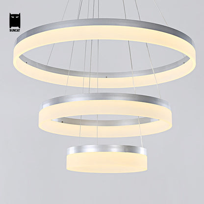 Retro Futuristic Nordic Ring Chandelier - Vintiige