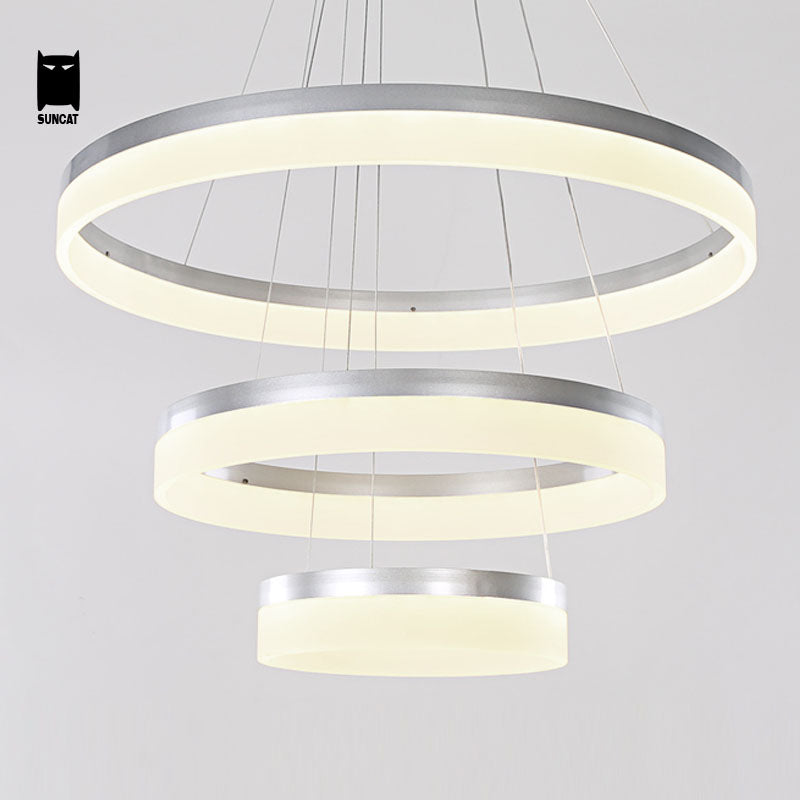 Retro Futuristic Nordic Ring Chandelier - Vintiige