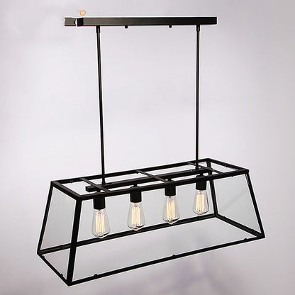 Industrial Trapezoid Prism Frame Lampshade - Vintiige