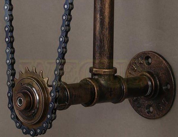 Steampunk Pedal & Gear Wall Light - Vintiige