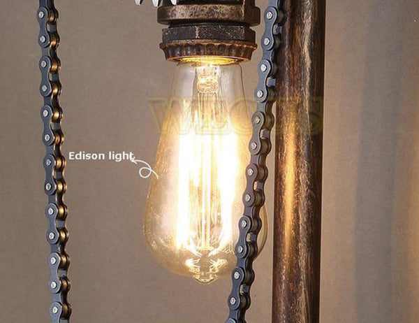 Steampunk Pedal & Gear Wall Light - Vintiige