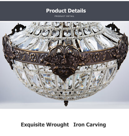 Regal Empire Crystal Chandelier - Vintiige